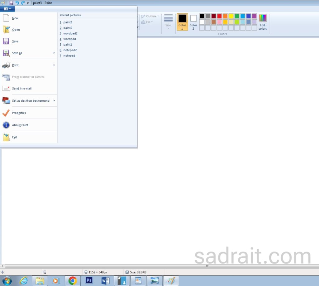 آموزش paint در ویندوز ۱۰ و ۷