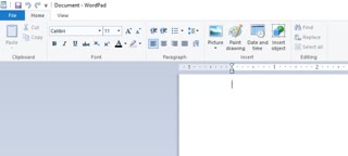 Wordpad on Windows